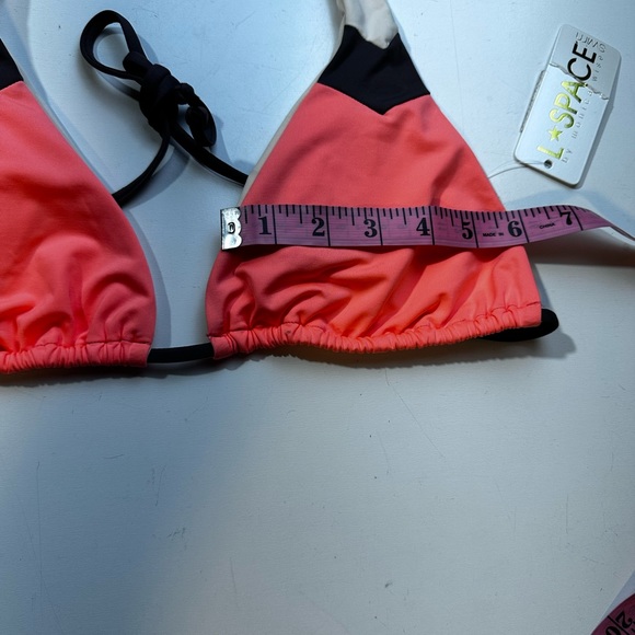l*Space Jovie Electric Coral Tie Back & Halter Neck Women’s Bikini Top NWT L - Picture 13 of 15